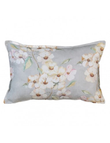 Coussin Fleurs 100 % coton 45 x 30 cm