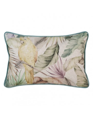 Coussin Polyester Lin Vert Oiseau 45...