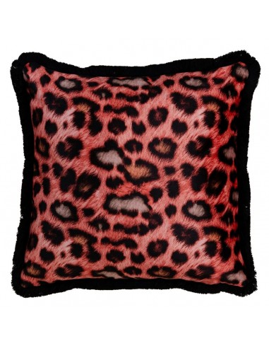 Coussin Orange Léopard 45 x 45 cm