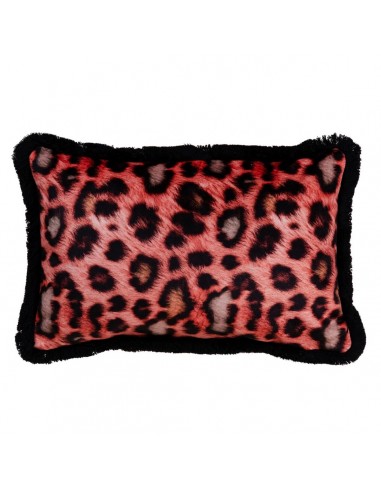 Coussin Orange Léopard 45 x 30 cm