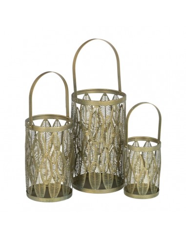 Lantern Candleholder Golden Metal 13...