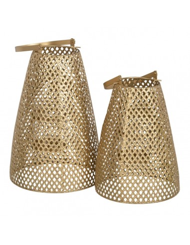 Lantern Candleholder Golden Metal 20...