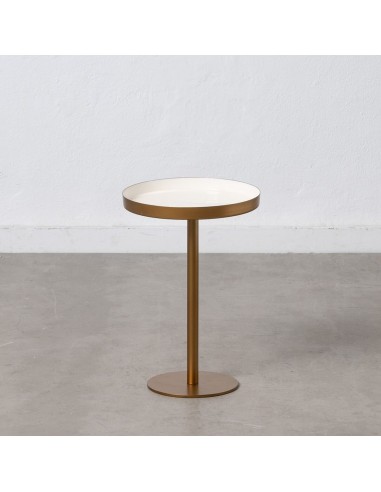 Table d'appoint Doré Blanc Fer 30 x...