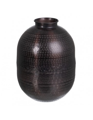 Vase 26,5 x 26,5 x 36 cm Black Aluminium