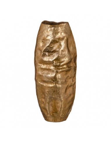 Vaas 24 x 19 x 54,5 cm Gouden Aluminium