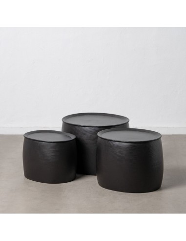 Table d'appoint 57 x 51 x 40 cm Noir...