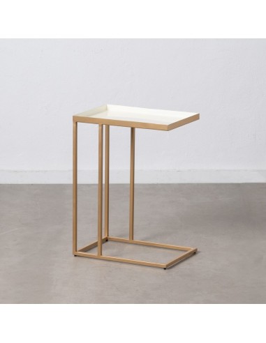 Beistelltisch 46 x 30,5 x 62 cm Gold...