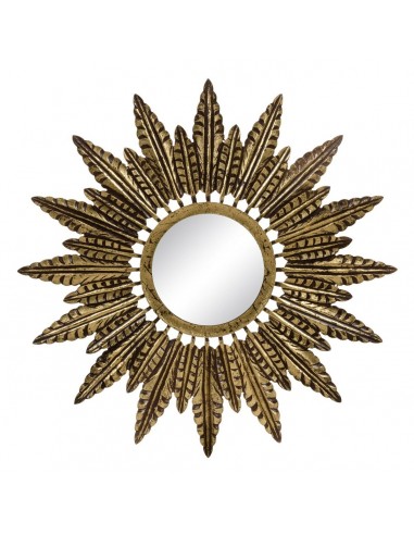 Wall mirror 90 x 1,75 x 90 cm Golden DMF