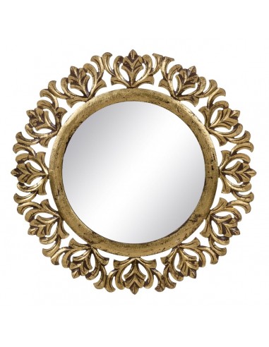 Wall mirror 76 x 1,75 x 76 cm Golden DMF