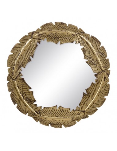 Wall mirror Golden 76 x 3 x 76 cm DMF