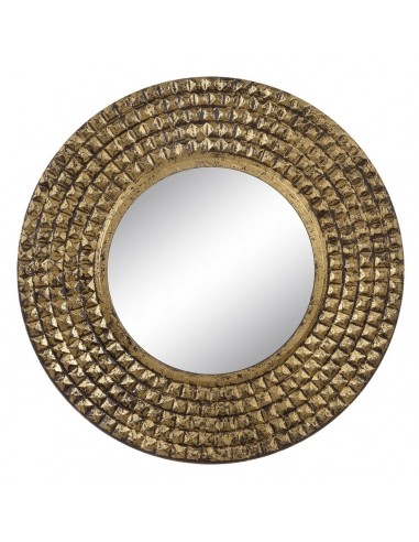 Wall mirror 90 x 2,5 x 90 cm Golden DMF