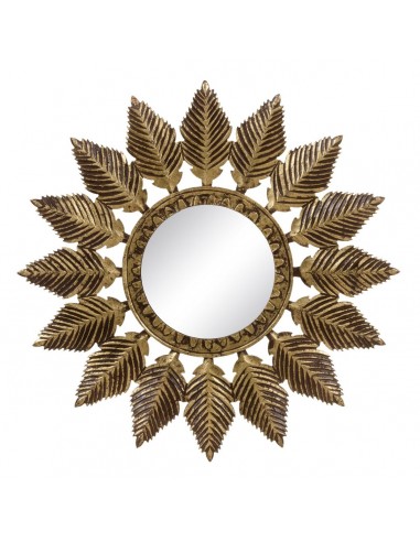 Wall mirror 90 x 1,75 x 90 cm Golden DMF