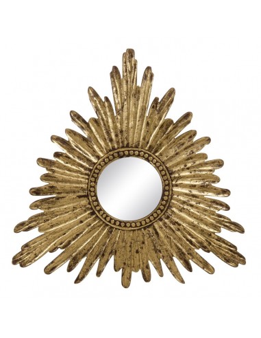 Wall mirror 90 x 1,75 x 90 cm Golden DMF