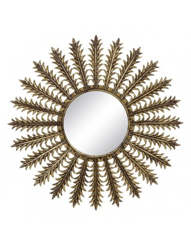 Wall mirror 90 x 1,75 x 90 cm Golden DMF