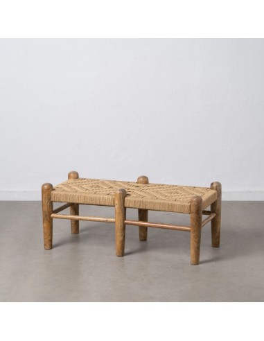 Bench Wood Natural Fibre 100 x 45 x...