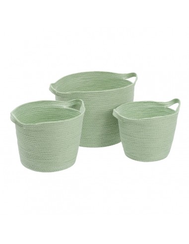 Set of Baskets Rope Light Green 26 x...