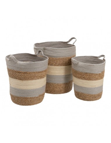 Set of Baskets Natural Grey Natural...