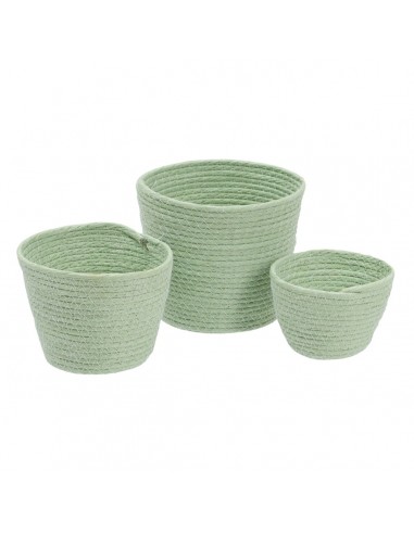 Set of Baskets Rope 17 x 17 x 20 cm...