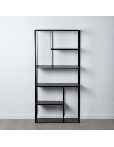 Étagère 90 x 30 x 188 cm Noir Acier