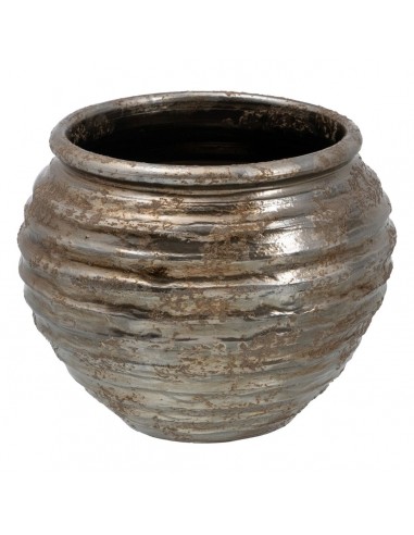 Vaso 37 x 37 x 30 cm Ceramica Argento