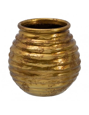 Planter Ceramic Golden 32 x 32 x 35 cm