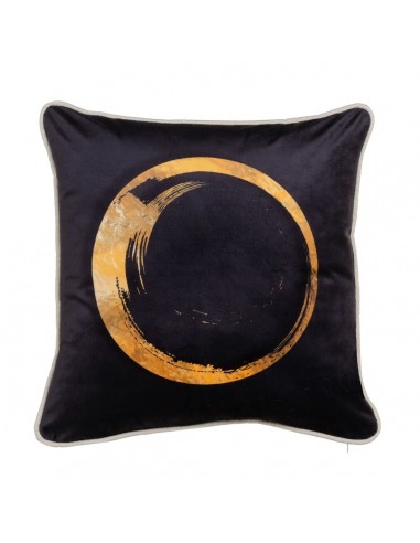 Coussin Noir Doré Polyester 45 x 45 cm