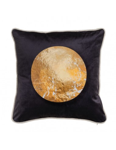 Coussin Noir Doré Polyester 45 x 45 cm