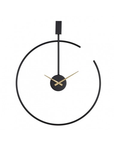 Wall Clock 50 x 5 x 60 cm Black Metal