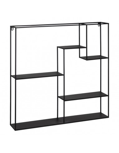 Shelves 70 x 13 x 70 cm Black Metal