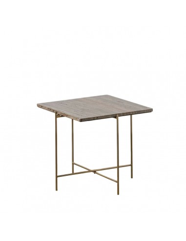 Table Basse Marbre Fer 50 x 50 x 45 cm