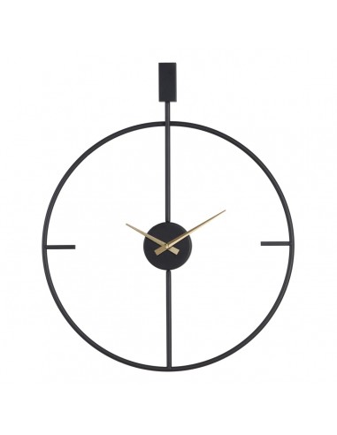 Wall Clock 50 x 5 x 62 cm Black Metal