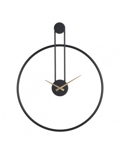 Wall Clock 50 x 5 x 62 cm Black Metal