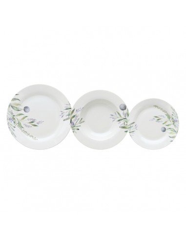 Tableware 18 Pieces Porcelain Lavendar