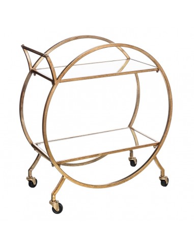 Kitchen Trolley Golden Crystal Iron...