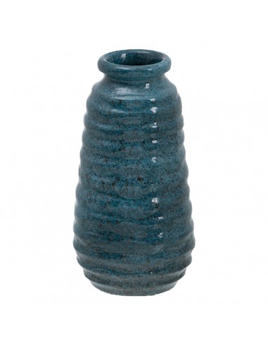 Vase Blue Ceramic 15 x 15 x 30 cm