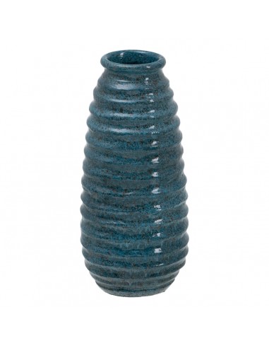 Vase Blau aus Keramik 16 x 16 x 40 cm