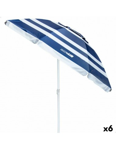 Parasol Aktive Bleu/Blanc Aluminium...