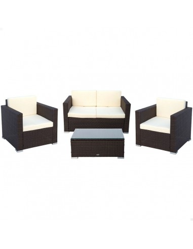 Muebles de Jardín Aktive Negro Crema