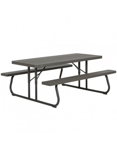 Folding Table Lifetime Wood Brown...