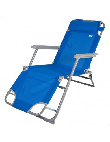 Chaise longue inclinable Aktive Bleu...