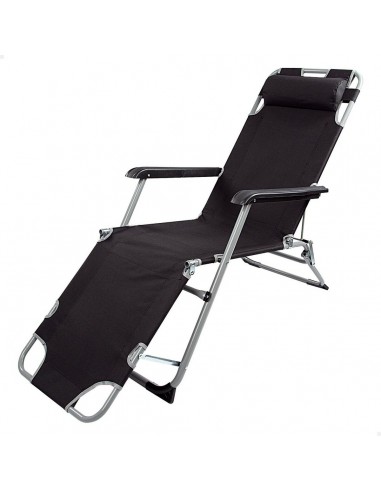 Chaise longue inclinable Aktive Noir...