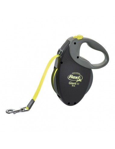 Dog Lead Flexi NEON GIANT M Black...