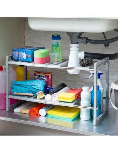 Extendable Under-Sink Shelf Unit...