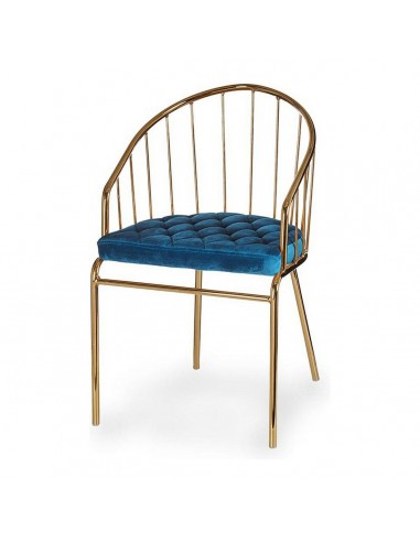 Chair Golden Blue Bars Iron...