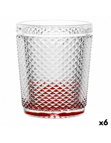 Glass Diamond Red Transparent Glass...