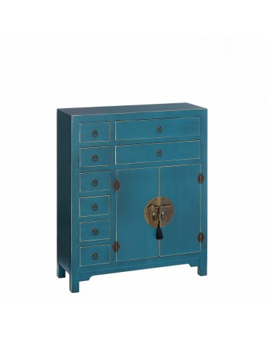 Buffet ORIENTE 73 x 26 x 90 cm Bleu DMF