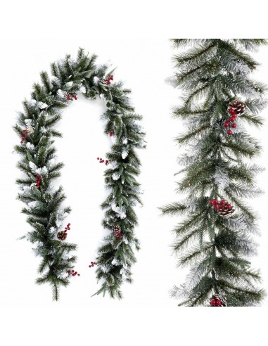 Christmas garland PVC White Red Green...