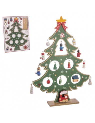 Kerstversiering Multicolour Hout MDF...