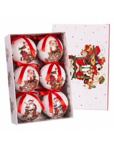 Kerstballen Rood Multicolour Papier...