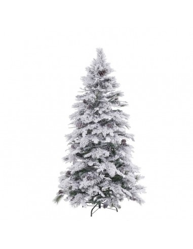 Christmas Tree White Green PVC Metal...